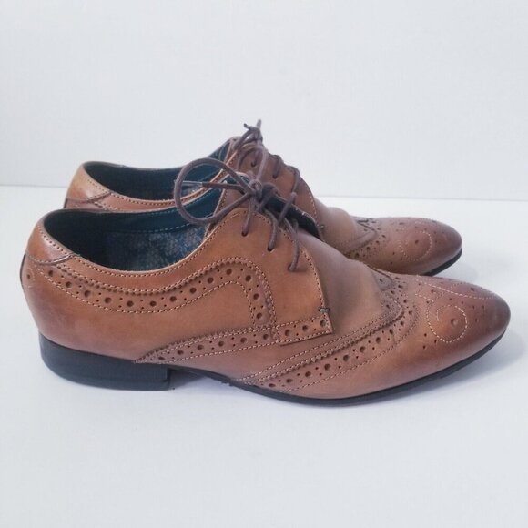 Ted Baker London Vineey Derby Wingtip Mens Oxford Leather Shoes Size 7 - Picture 1 of 7